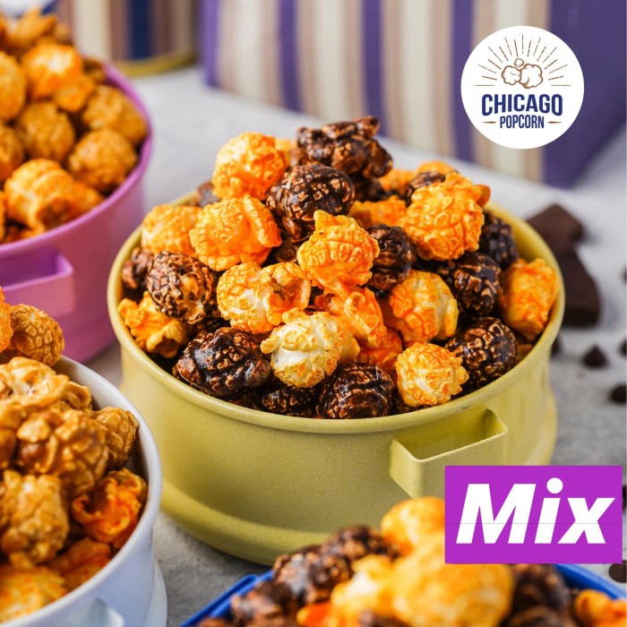 

⭐ COD ⭐ Chicago Popcorn rasa Mix Medium, 250 gr, Freshly made