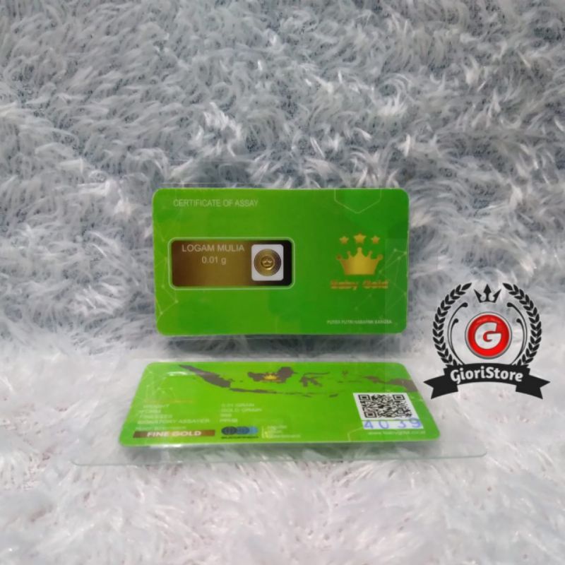 BABYGOLD 0.01 Gram Logam Mulia Emas Mini Asli 24 Karat