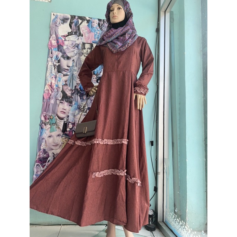 Gamis Dewasa Shanum by Afsheen Khusus Reseller Aya Urbanz