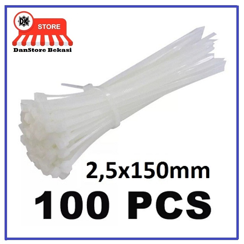 

Zen Kabel Ties Nilon Putih 2,5 x 150mm - Cable Ties Nylon 2,5mm x 15cm