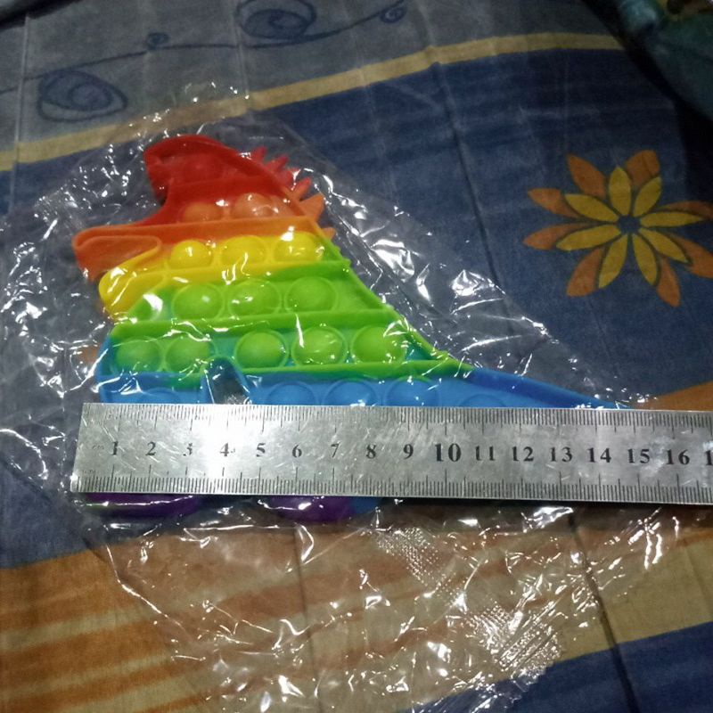New fidget push Pop Its Round Toy Push bubble stress kids pop it murah popit mainan anak rainbow-gozilla 15,5 CM