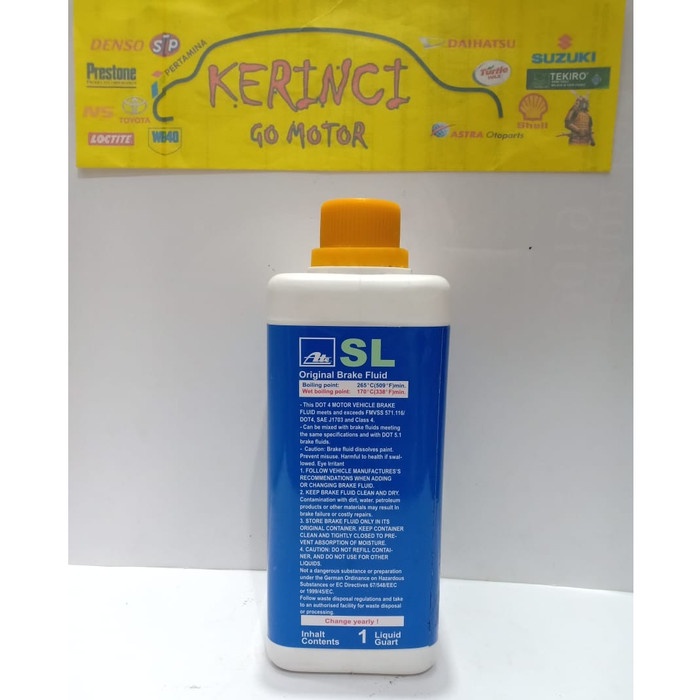 ORIGINAL BRAKE FLUID ATE SL DOT 4 1L - MINYAK REM SL ATE DOT 4