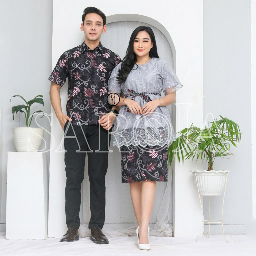 SAROJA | Couple Keluarga Family Set Rnb Brukat Olivia | Couple Baju Natal Mewah |Dress Natal Wanita Kekinian | Baju Natal Couple Keluarga Ayah Ibu Anak | Baju Natal Couple Pasangan | Baju Natal Anak Perempuan | Baju Natal Keluarga