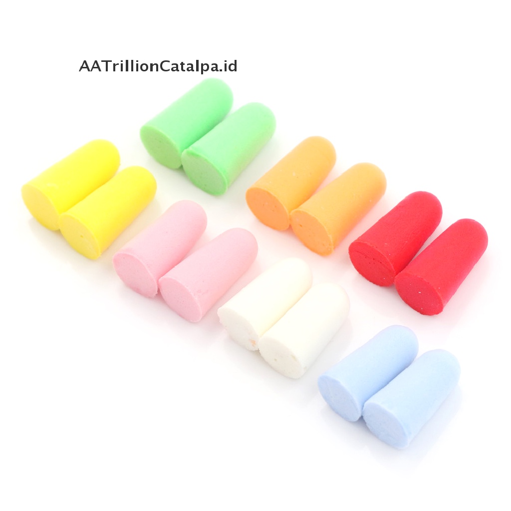 20 Pcs Earplugs Bahan Busa PU Anti Bising Untuk Tidur