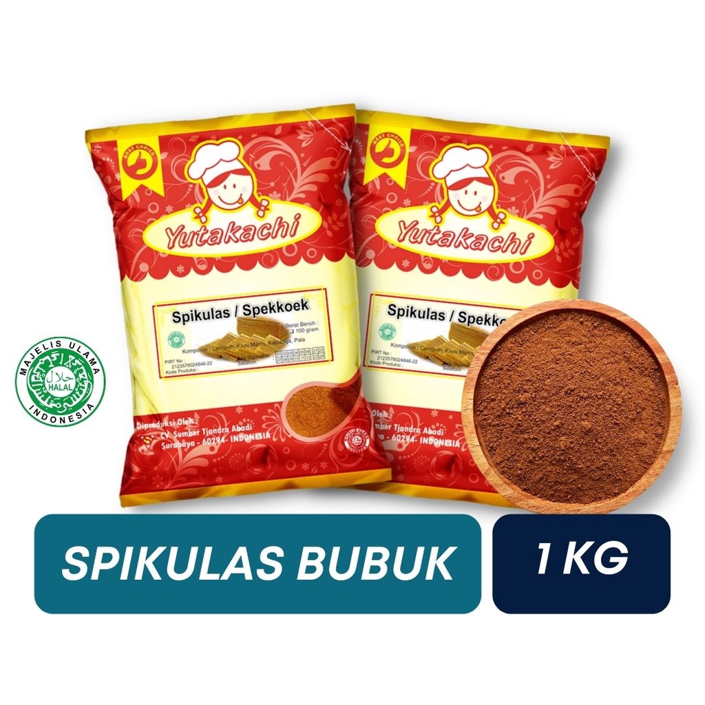 Bubuk Spikulas 100 Gram Yutakachi / Spekuk / Spekoek / Spikuk / Speculaas / Speculoos / Spekkoek / Bumbu Rempah Bahan Kue / Pusat Bumbu