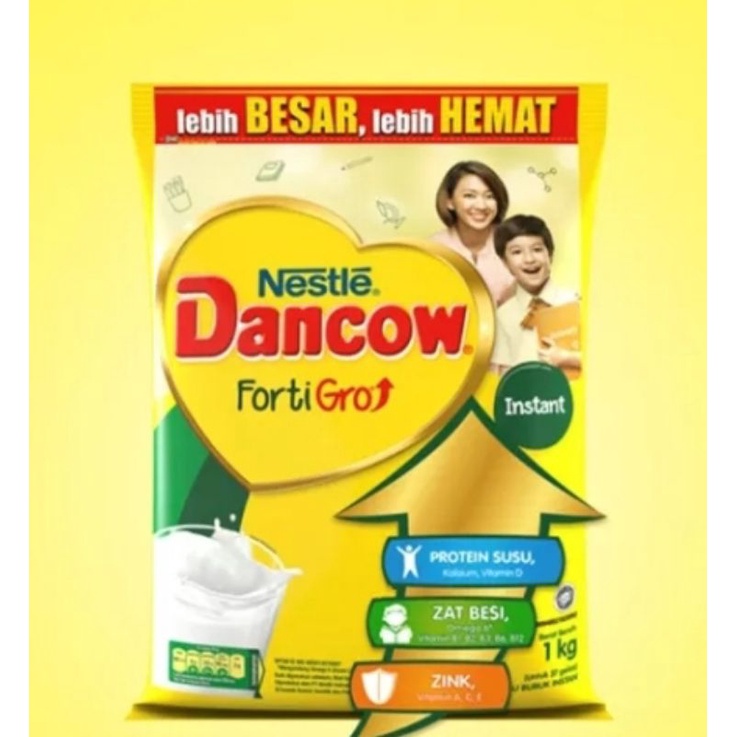 

Dancow FortiGro Susu Bubuk Instant Pouch 1Kg