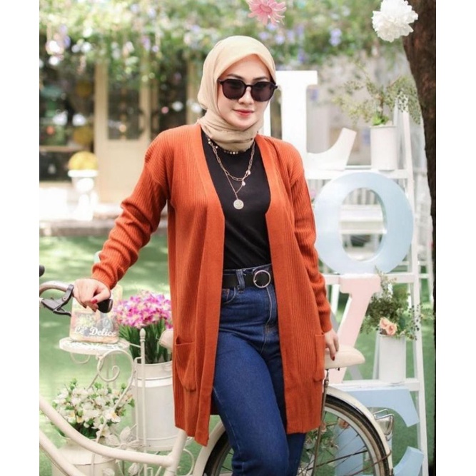 Cardigan Rajut Saku/Cardigan Rajut Long/Cardigan Rajut TERMURAH