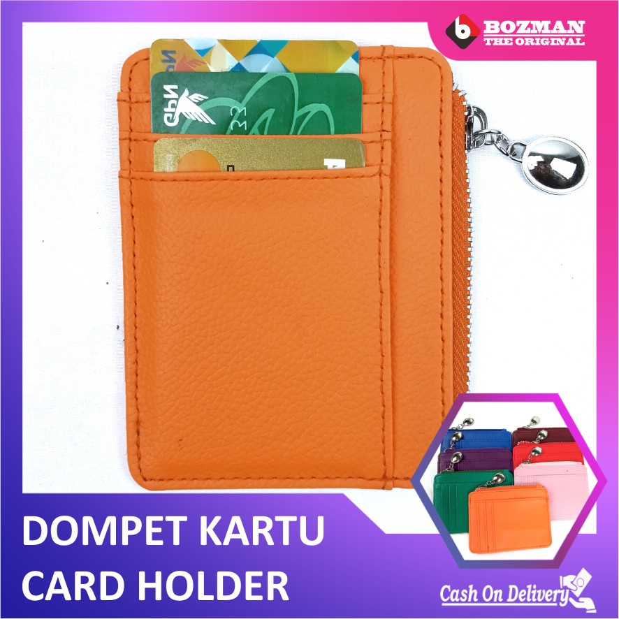 DOMPET KARTU WALLET CARD HOLDER KULIT PU LEATHER PREMIUM