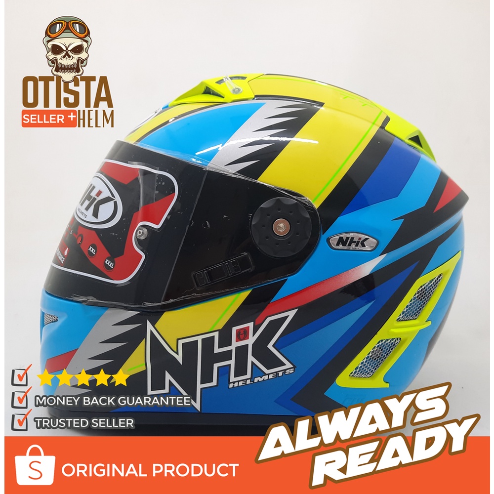 HELM NHK FULL FACE GP PRO TERMINATOR CORAK T SHADOW DOUBLE RING