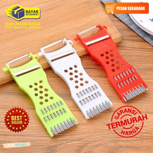 [BISA COD] PROMO Parutan Serbaguna 5 In 1 Multifungsi Stainless Tajam Mudah Digunakan Parut Multi Kecil Peeler Piller Pengupas Pemotong Pemarut Buah Dan Sayur Berkualitas