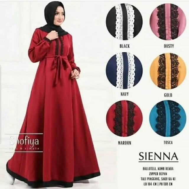 Gamis Seinna baby crape gamis irish bella