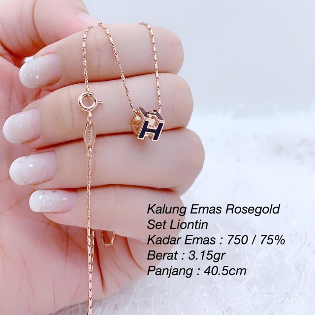 Kalung Emas Rosegold Indonesia
