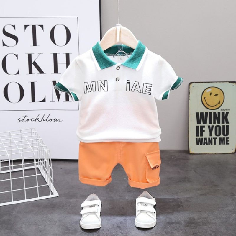 Willica WBOP SETELAN KAOS KERAH ANAK LAKI LAKI IMPORT