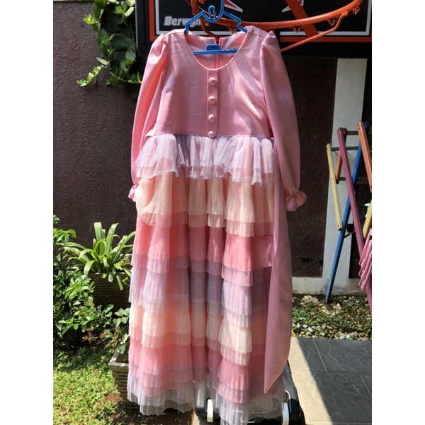 Happy Princess Hijab Maxi Dress Anak - Preloved