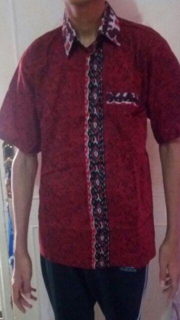 Kemeja Batik Pria Lengan Panjang Muslim Gus Azmi Syubbanul Muslimin Kombinasi Hadroh Azzahir