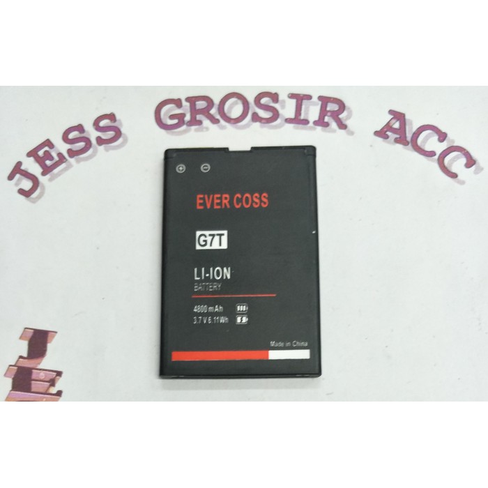 Baterai Battery Batre Batere Double Power Evercoss Evercross Cross G7T - Hitam