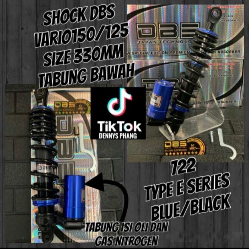 SHOCKBEAKER VARIASI MOTOR MODEL TABUNG BAWAH 722 E,SEIES  DBS VARIO 125/150 OLD NEW DILL