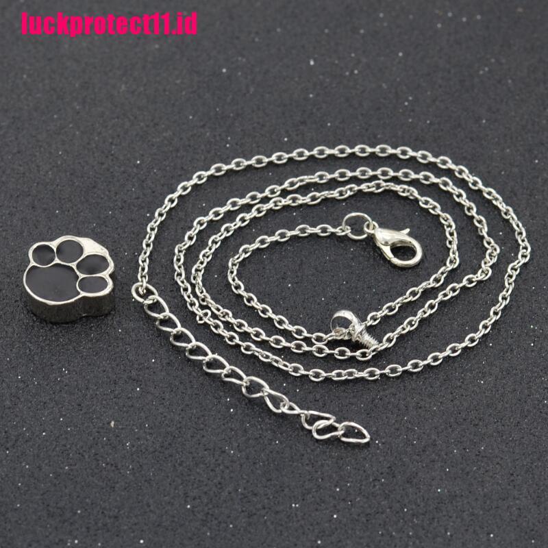 (LUCK) Kalung Rantai Liontin Abu Kremasi Warna Silver Untuk Wanita