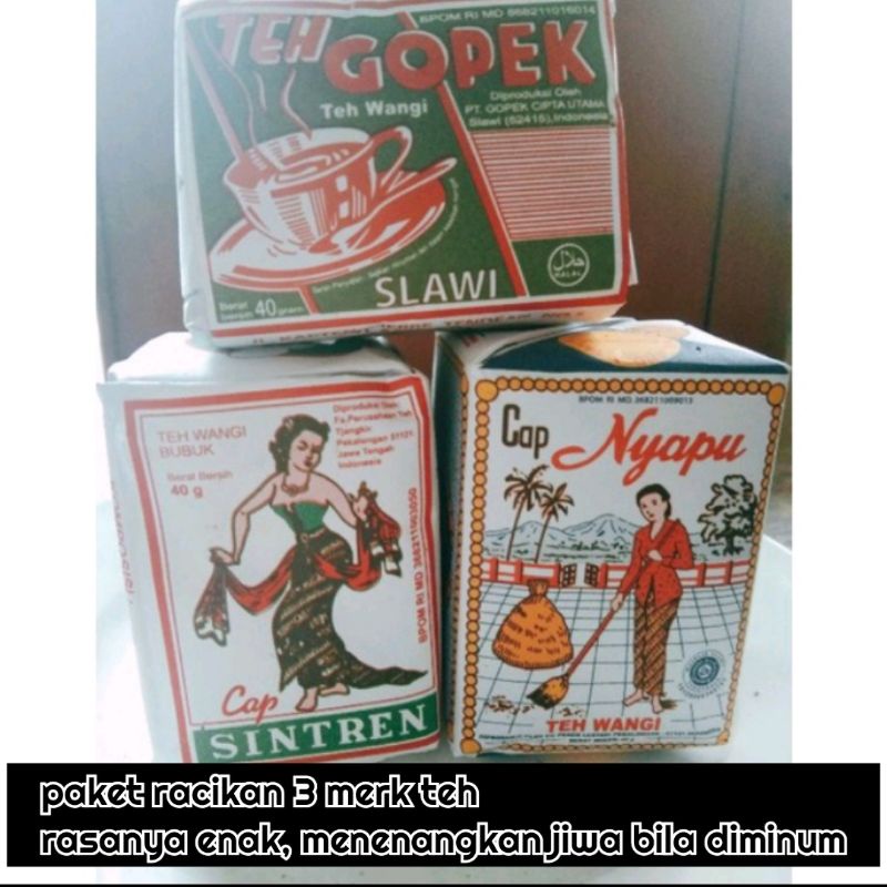 

paket teh 3 merk wedangan mantap