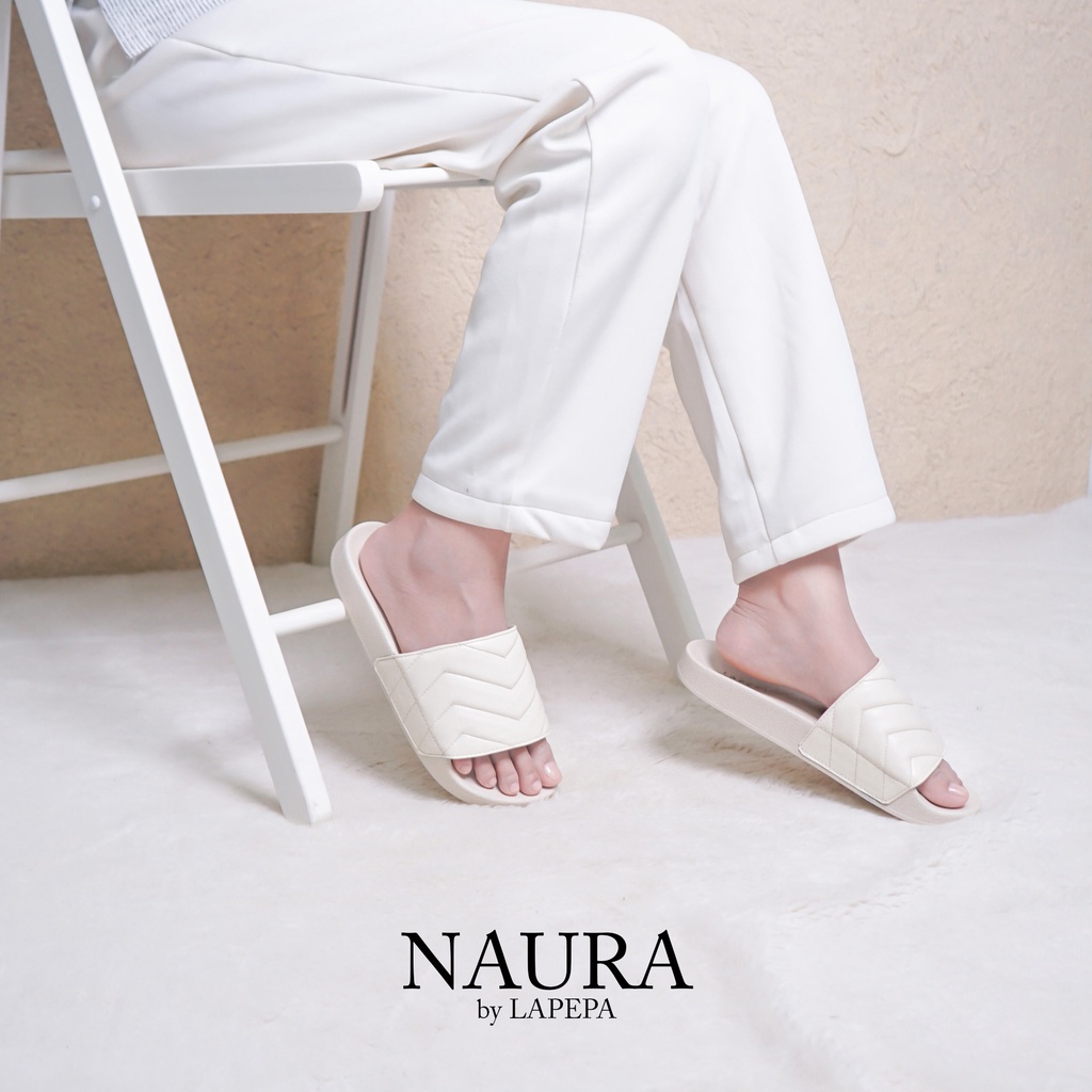 AVLINSTORE - tipe NAURA Sandal Wanita Slip On Anti Selip Karet Kekinian