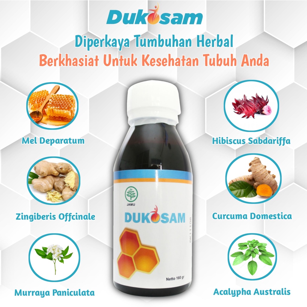 Madu DUKOSAM Obat Herbal Atasi Kebas Nyeri Sendi Syaraf dan Tulang Original 175 gram