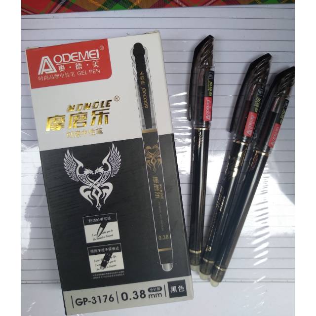 

Murah ! Pen gel Aodemeii bisa dihapus gp-3176 0.38 mm/ 12 pcs