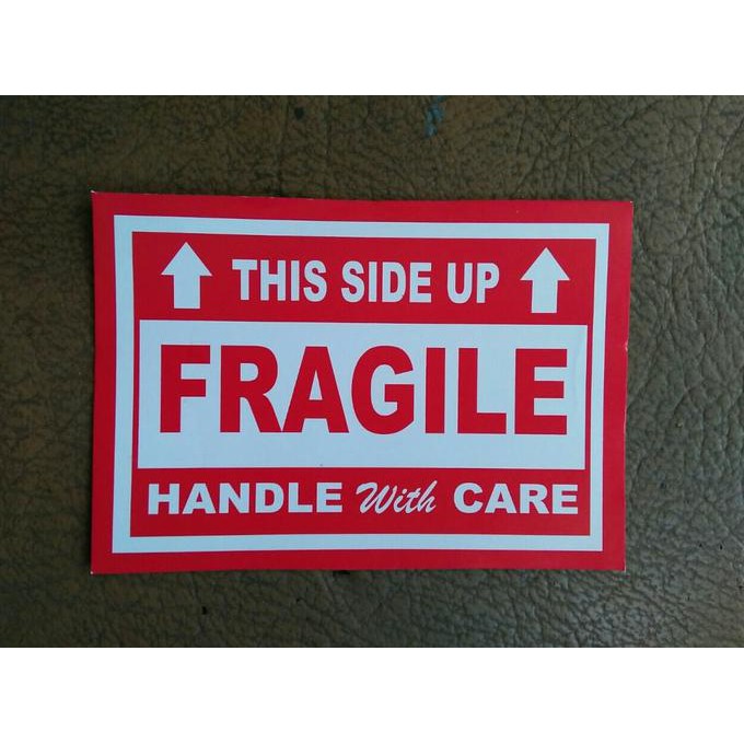 

STIKER FRAGILE 7 X 10 CM (1PACK ISI 100 PC) SIDE UP
