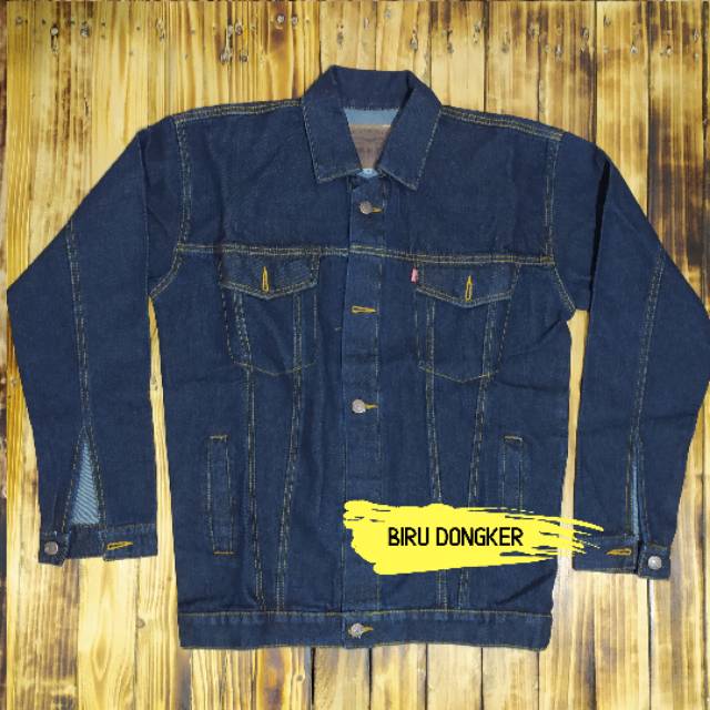 Jaket Jeans Biru Dongker