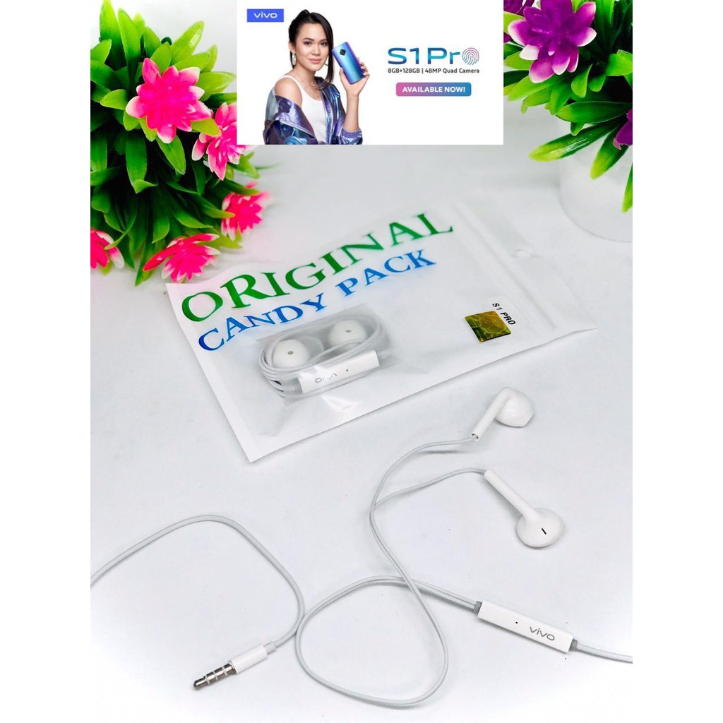 HANDSFREE earphone VIVO S1 PRO ORIGINAL CANDY PACK