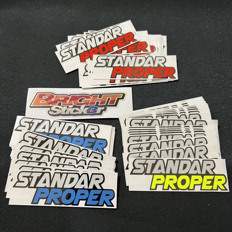 STICKER STANDAR PROPER CUTTING