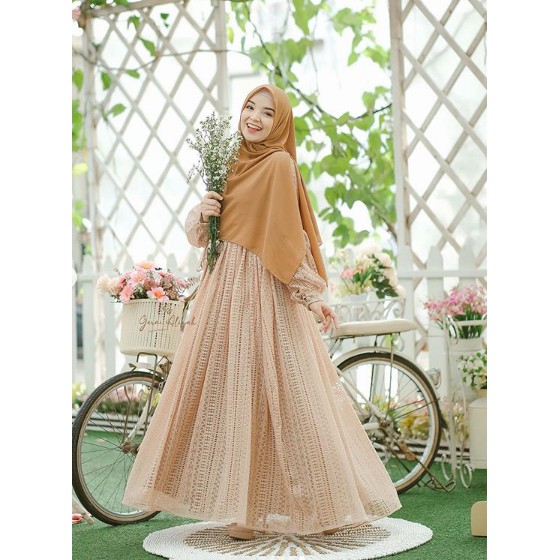 Gerai Aliyah | Arumi Dress Vol 2 (Peanut)