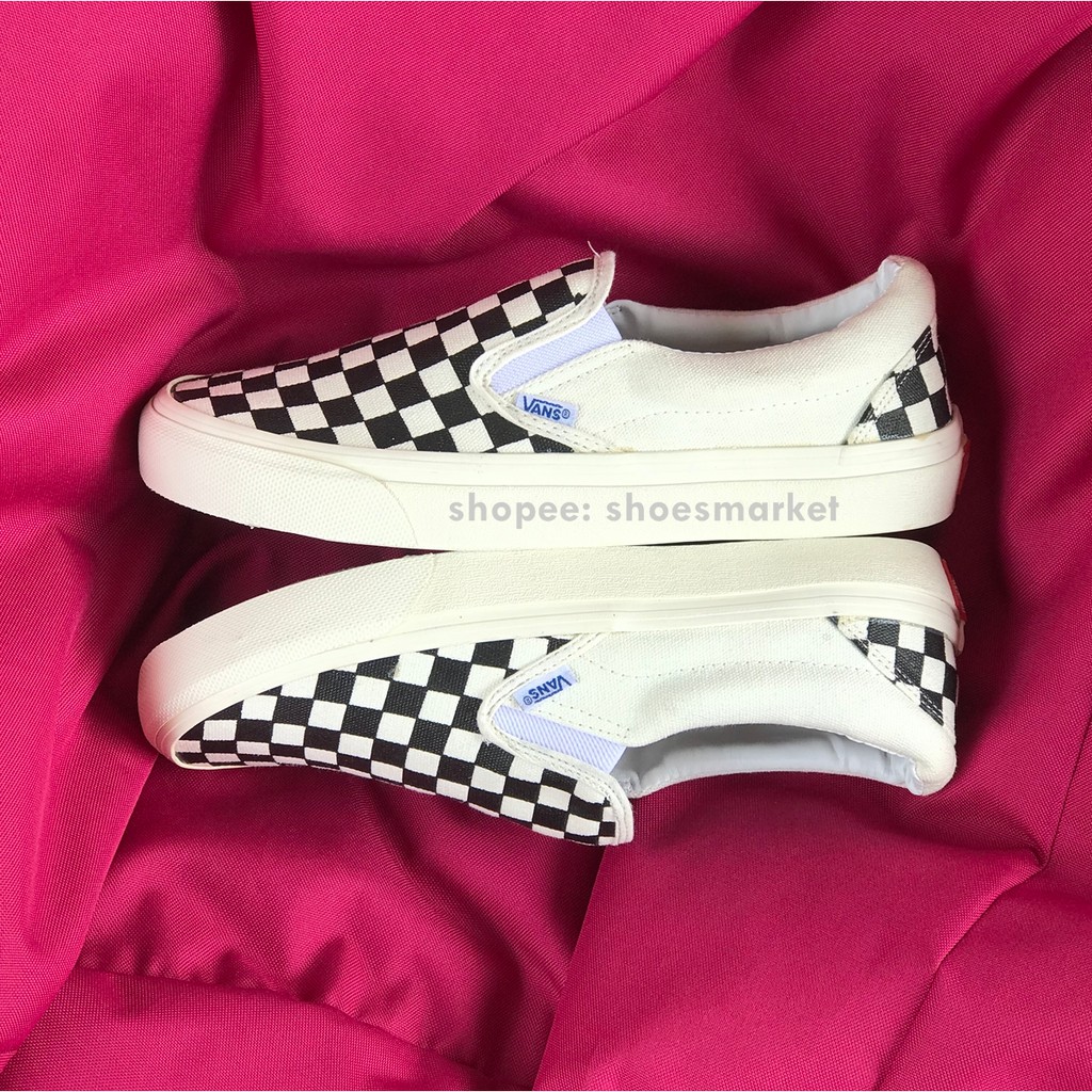 OBRAL SEPATU VANS SLIPON OG CHECKERBOARD