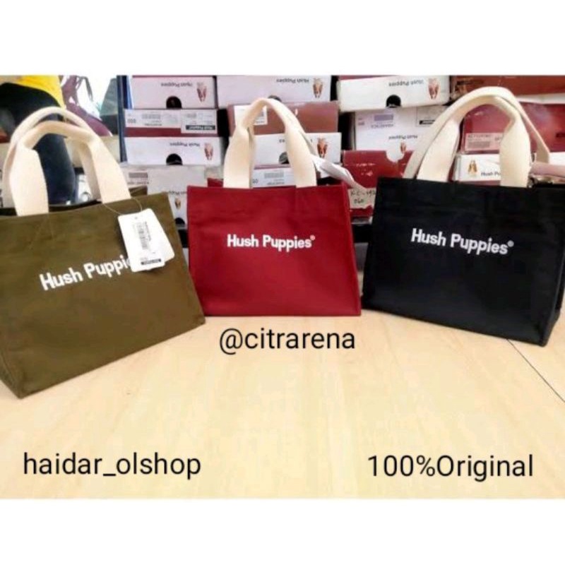 Original store Canvas Flap Bag Hush Puppies Ready Big SALE