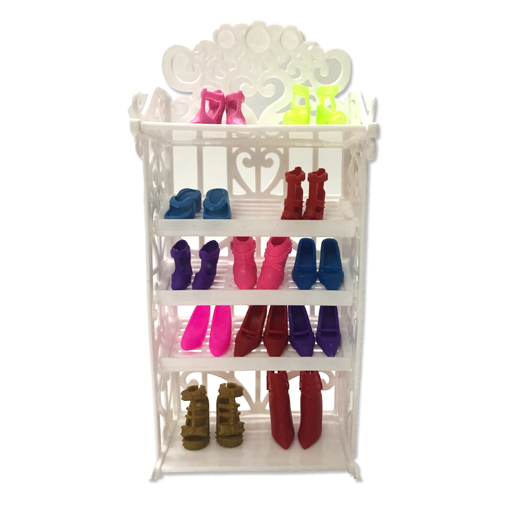 Joo 5 Layers Doll Shoes Rack Hollowed Shoe Shelt Playhouse Accessories Shopee Indonesia