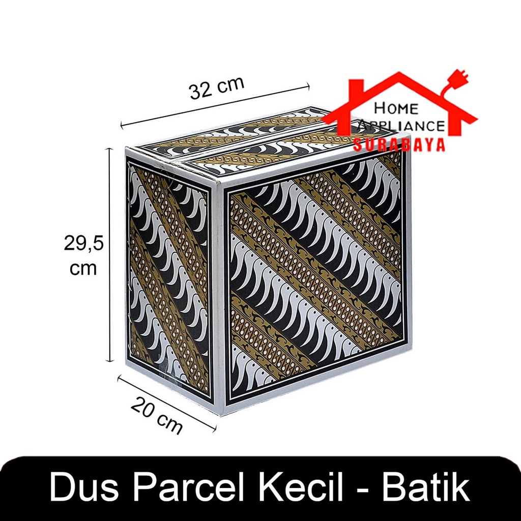 Kardus Dus -Box Sembako Parcel Lebaran - Natal Motif Idul Fitri - Batik - Ikan