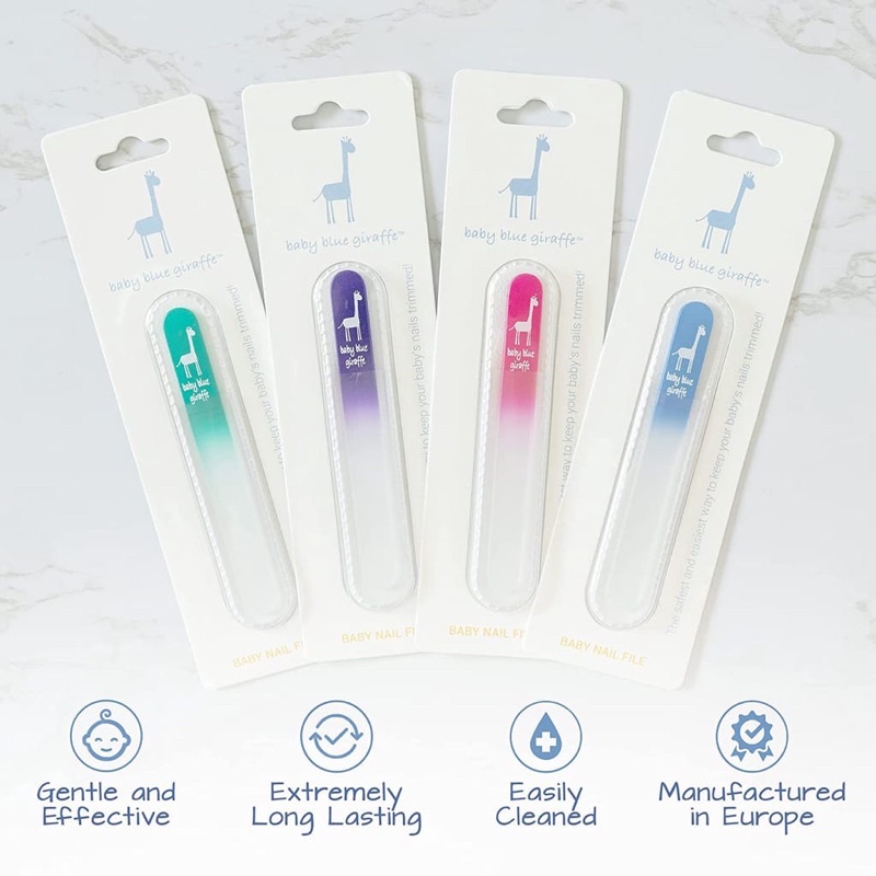 Baby Blue Giraffe Baby Nail File - Kikir Kuku Bayi