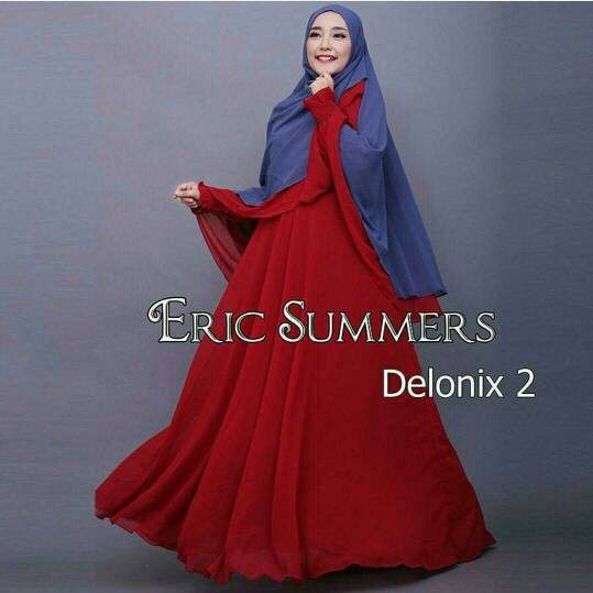 HIJAB SYARI DELONIX RED (BEST SELLER)