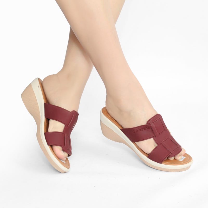 Terkeren !! Sandal Wanita Kokop selop Tulip/Sandal wedges murah / realpict/bisa COD