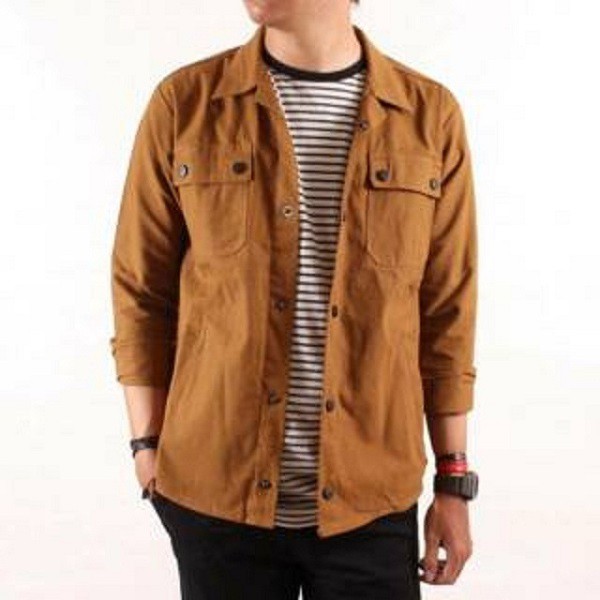 JAKET SEMI PARKA ORIGINAL//JAKET TRUCKER//JAKET KANVAS//JAKET PRIA-KUBUS