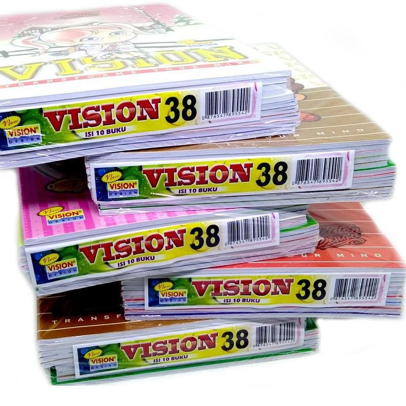 

Buku Tulis isi 38 Vision 1 PAK= 10 buku 팝