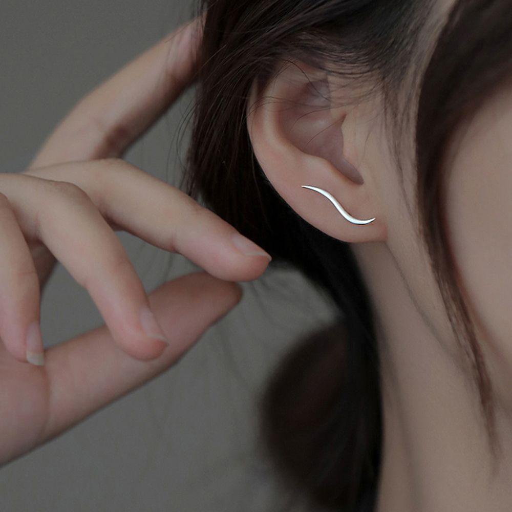 Mxbeauty Wanita Anting Pejantan Untuk Gadis Eleagnt Logam Temperamen Sederhana Menjuntai Drop Earrings