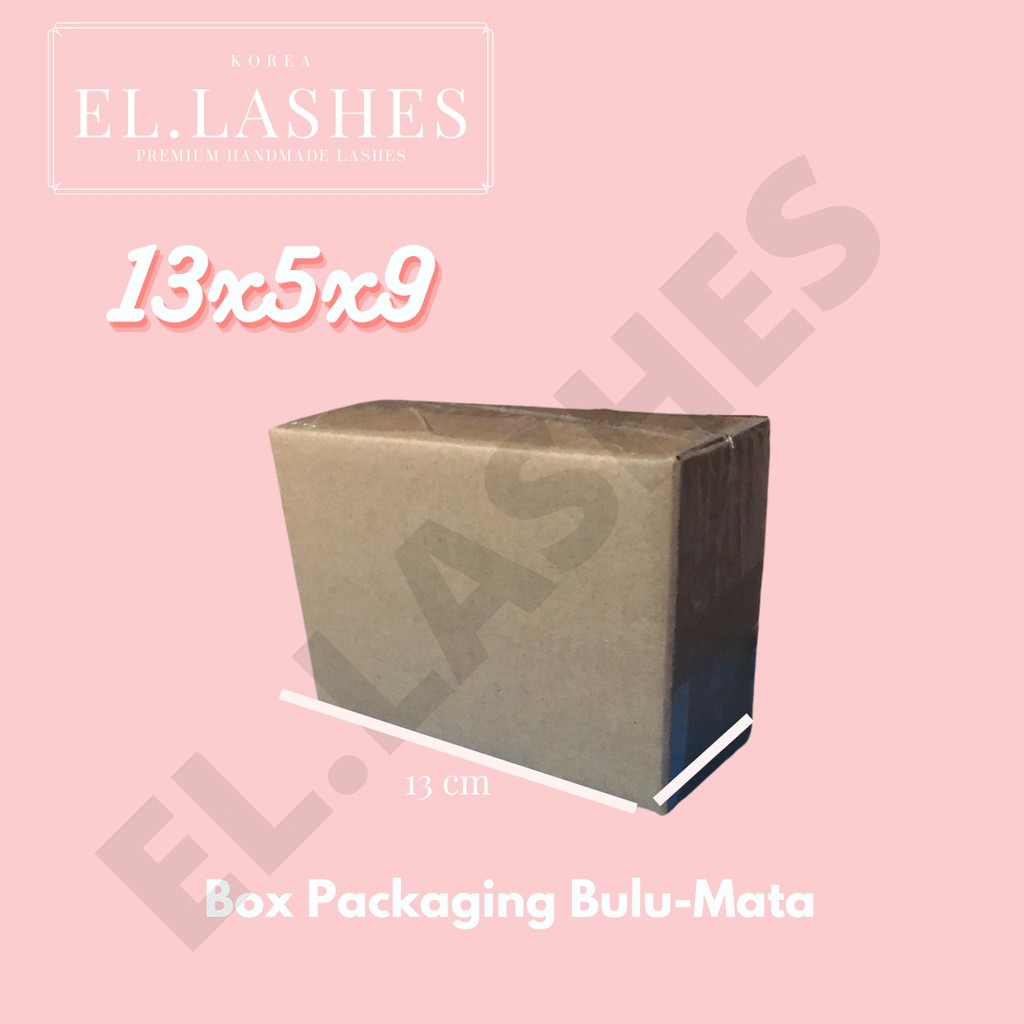 

kardus box Packaging bulu mata premium uk. 13x5x9cm polos