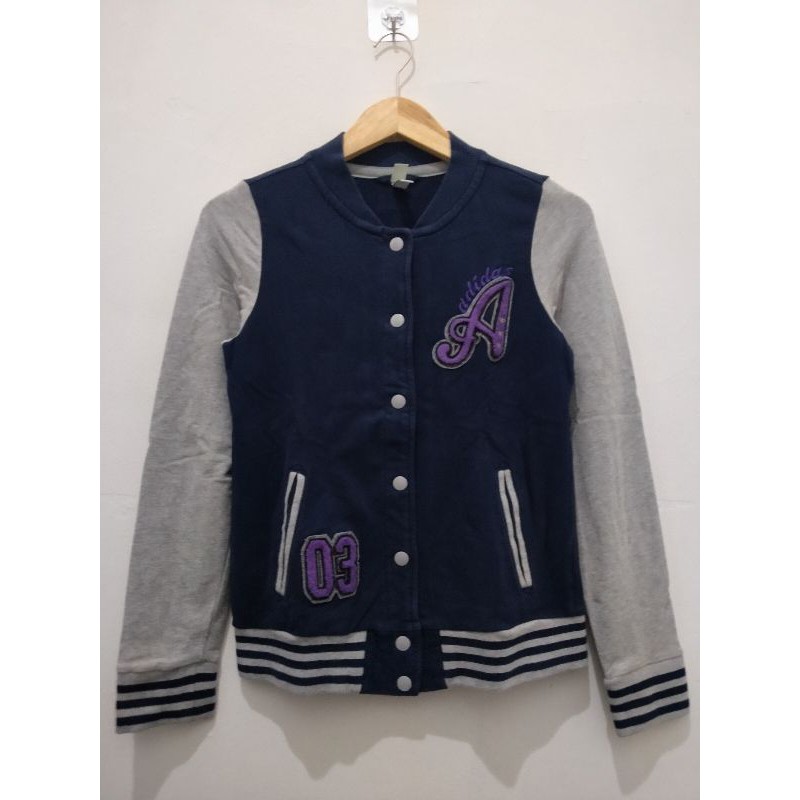 Preloved Thrift Jaket Varsity Baseball ADIDAS