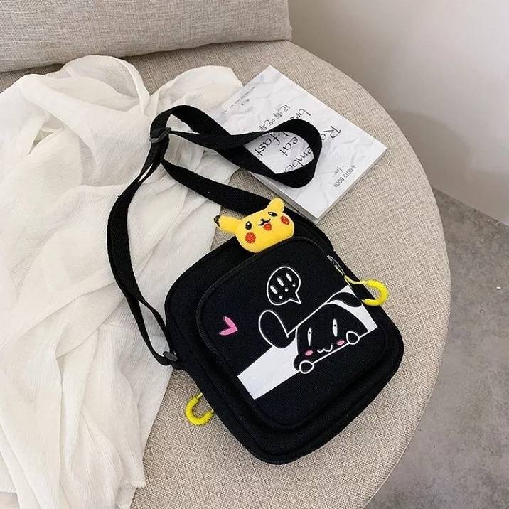 Rya.id - TAS SELEMPANG ANAK POKEMON POLOS CASUAL STYLISH GAYA BARU POPULER REMAJA PEREMPUAN
