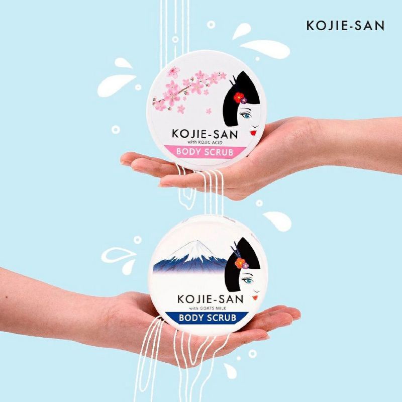 KOJIE SAN BODY SCRUB GOAT MILK/KOJIC 250GR [𝗕𝗣𝗢𝗠]