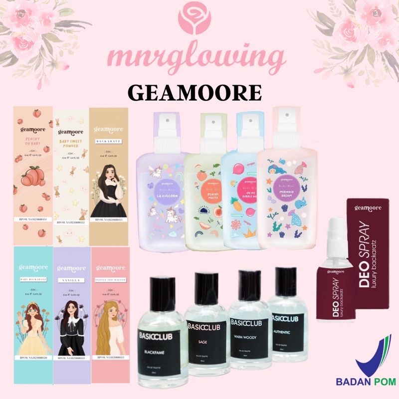 [BPOM] PARFUM GEAMOORE BODY MIST DEO SPRAY BASIC CLUB