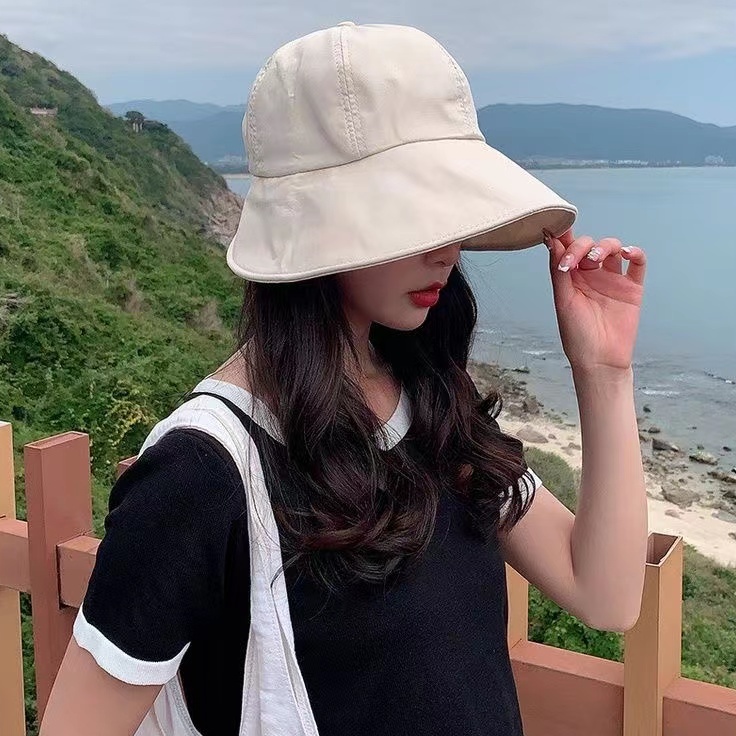 Topi bucket Pantai visor Pria Dan Wanita Model Lipat breathable Cepat Kering Gaya Korea Untuk Olahraga Outdoor