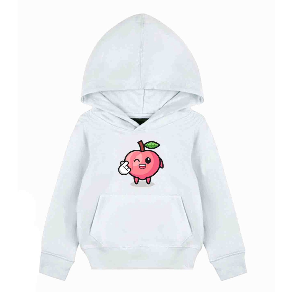 Hoodie Anak Peach Sarang Sweater Pakaian Fleece Anak