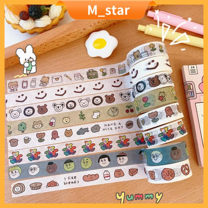 

(1slot) Selotip Isolasi Kertas Washi/Washi Masking Tape Motif Lucu