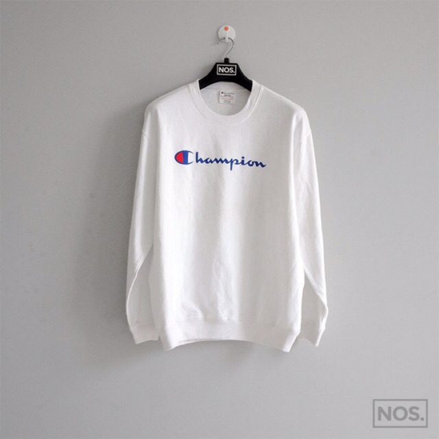 champion crewneck sweatshirt white